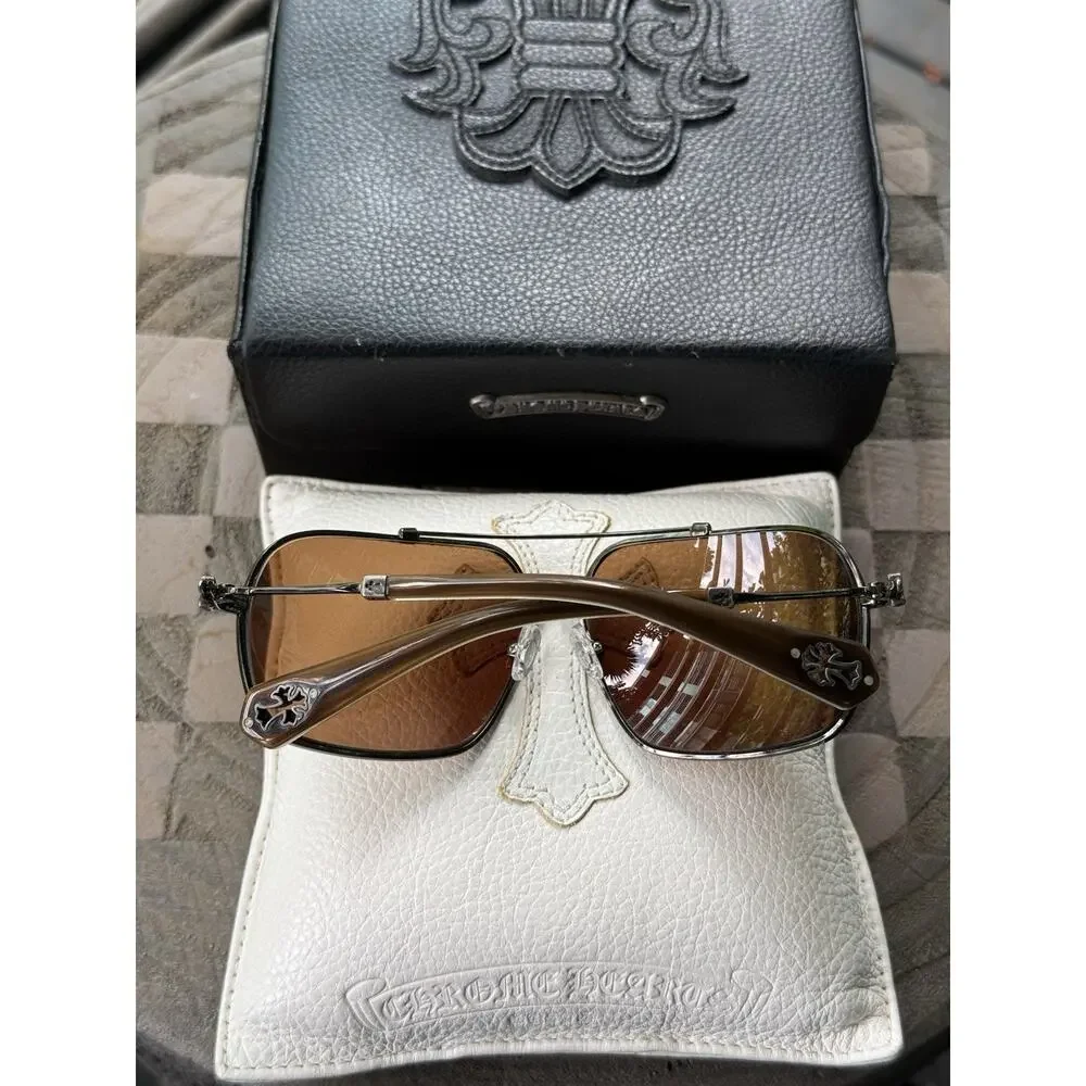 Chrome Hearts QUICKIE Sunglasses Glasses Aviator Cross Hardware Rare Vintage